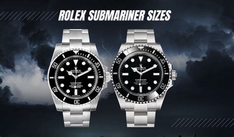 case size rolex submariner|rolex case size chart.